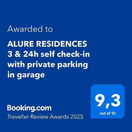 Alure Residences 3 & 24h Self Check-in, Parking In The Garage In The Building Included, New Building, Terrace, Location With A Forest Park With A Lake, Children's Playground Μπάνσκα Μπίστριτσα